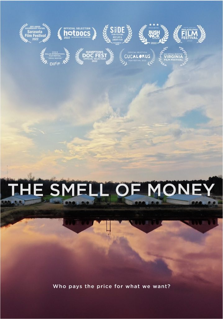 Flyer for the Smell of Money Documentary